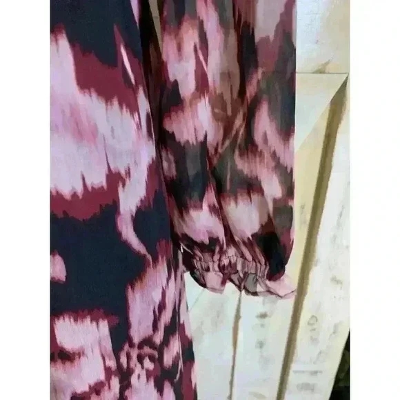 Harlow & Rose Women’s Petite Smocked Ruffled Hem Maxi Dress Petite Large - Picture 6 of 16